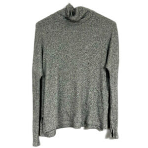 Aerie Ribbed Turtleneck Long Sleeved Grey Sweater Shirt Size XS